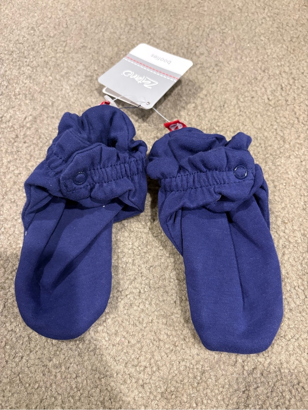 Zutano Navy Booties for Kids
